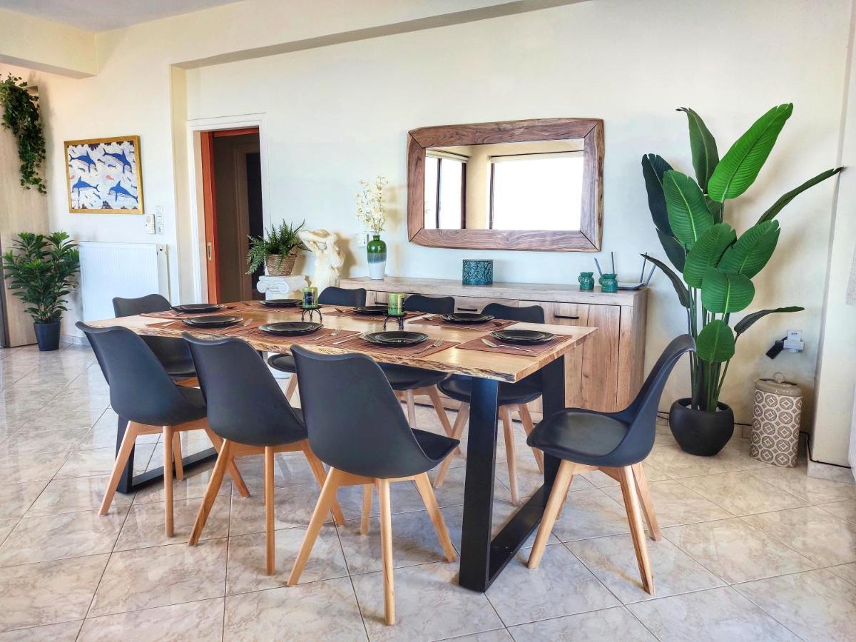 Villa Balcony, Cozy Villa With Amazing View Rodhia  Екстер'єр фото