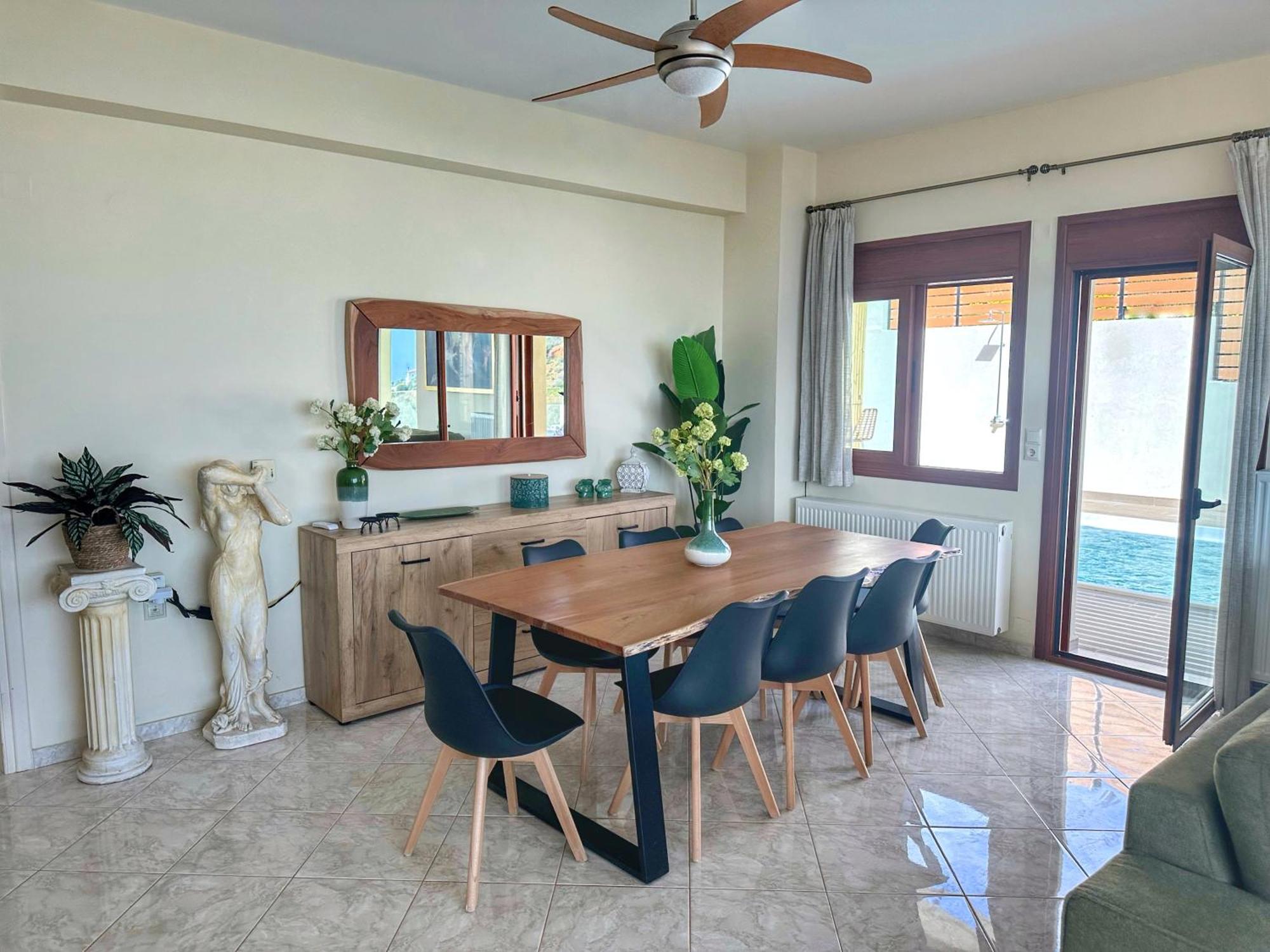 Villa Balcony, Cozy Villa With Amazing View Rodhia  Екстер'єр фото