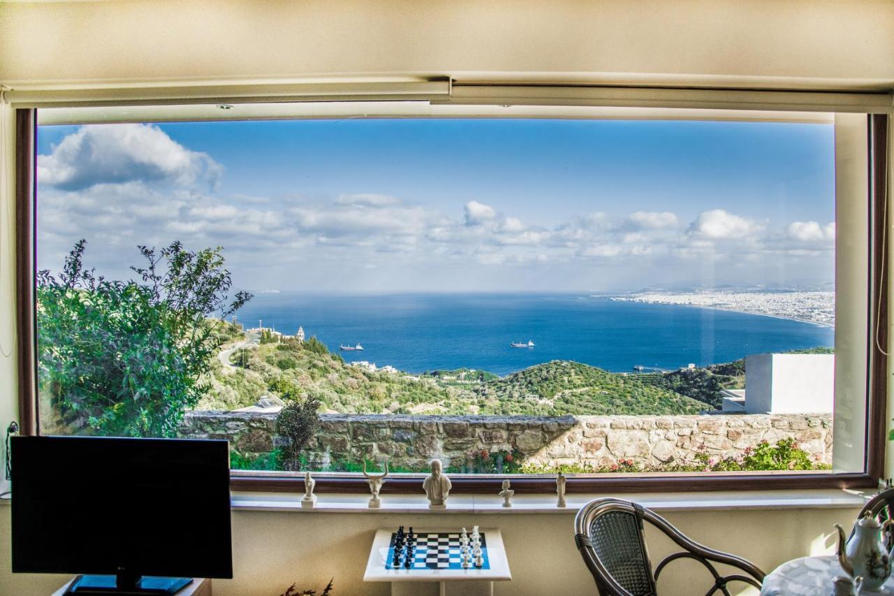 Villa Balcony, Cozy Villa With Amazing View Rodhia  Екстер'єр фото